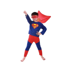 IdeallStore Superman jelmez, S méret, piros, 100-110 cm jelmez