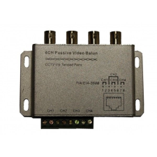 IdentiVision ICA-BP4, 4 csatornás passzív video balun, analóg kamerákhoz biztonságtechnikai eszköz