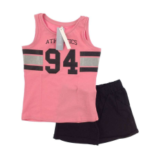 Idexe kislány sportos rózsaszín-fekete ruhaszett - 122