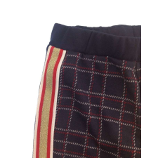 IDEXE kockás sötétkék leggings gyerek nadrág