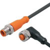 ifm Electronic EVC024 Összekötő vezeték Dugó, egyenes, Alj, hajlított 5 m Pólusszám: 4, 5 1 db (EVC024)