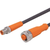 ifm Electronic EVC296 Összekötő vezeték Dugó, egyenes, Alj, egyenes 0.6 m Pólusszám: 4, 5 1 db (EVC296)