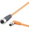 ifm Electronic EVT465 Összekötő vezeték Dugó, hajlított, Alj, egyenes 0.3 m Pólusszám: 3, 5 1 db (EVT465)