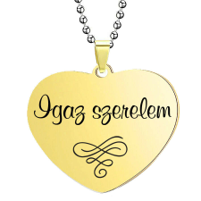 Igaz Szerelem medál lánccal, választható több formában és színben medál