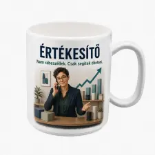  „Igazi értékesítő vagyok” bögre ajándék bögrék, csészék