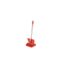  Igeax élelmiszeripari billenős szemetes lapát és seprű 28cm széles, 80cm nyéllel piros 0,5 mm