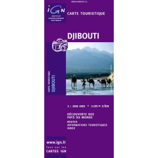 IGN Djibouti térkép IGN. 1:200 000 térkép