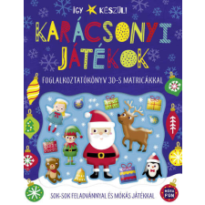  Így készül! - Karácsonyi játékok - Foglalkoztatókönyv 3D-s matricákkal gyermek- és ifjúsági könyv