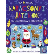  Így készül! - Karácsonyi játékok - Foglalkoztatókönyv 3D-s matricákkal gyermek- és ifjúsági könyv