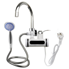 IHO-125 LED kijelzős vízmelegítő csaptelep -fali, vízszintes csatlakozás, tusrózsával csaptelep