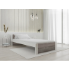  IKAROS ágy 90 x 200 cm, fehér/trüffel tölgy Ágyrács: Lamellás ágyrács, Matrac: Somnia 17 cm matrac