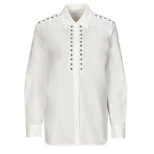 Ikks Ingek / Blúzok CHEMISE ML STRAIGHT COTTON Fehér DE 34 blúz