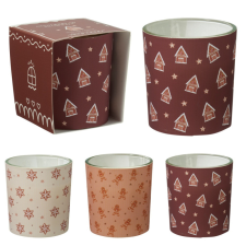  Illatgyertya üveg tégelyben 7x7,5cm dekorációs kellék