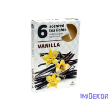  Illatos teamécses 6db/csomag - Vanília dekorációs kellék