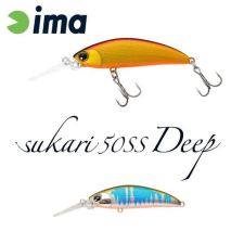  Ima Sukari 50SS Deep 50mm 5g 116 Oikawa Orange Berry wobbler csali