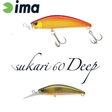  Ima Sukari 60 Deep 60mm 8g 010 Orange Belly Ayu wobbler csali