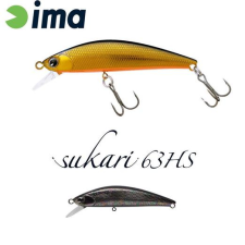 Ima Sukari 63HS 63mm 8g 012 Titanium Black wobbler csali
