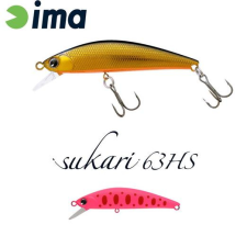  Ima Sukari 63HS 63mm 8g 018 Pink Yamame wobbler csali