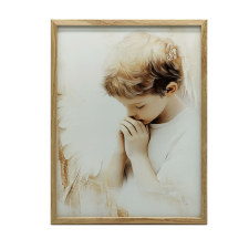 IMÁDÓ ANGYAL FALI PLAKÁT ARANY KERETBEN 30x40 CM grafika, keretezett kép