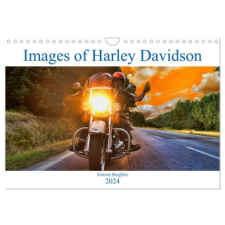  Images of Harley Davidson (Wall Calendar 2024 DIN A4 landscape), CALVENDO 12 Month Wall Calendar naptár, kalendárium