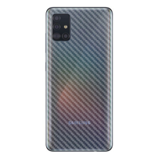 IMAK hátlapvédő fólia (karcálló, ujjlenyomat mentes, full cover, karbon minta) ÁTLÁTSZÓ [Samsung Galaxy A51 (SM-A515F)] mobiltelefon kellék