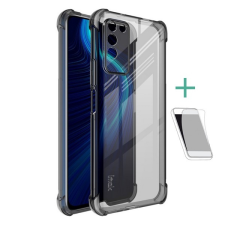 IMAK Honor X10 szilikon telefonvédő (közepesen ütésálló + képernyővédő fólia) füstszínű tok és táska