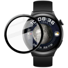 IMAK Huawei Watch 4, IMAK okosóra flexibilis üvegfólia, Full cover, 1db, Fekete okosóra kellék