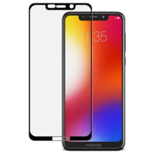 IMAK MOTOROLA One (P30 Play), IMAK üvegfólia, 9H, Full cover, Fekete mobiltelefon kellék