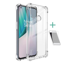 IMAK OnePlus Nord N100, Szilikon tok, közepesen ütésálló, légpárnás sarok, IMAK, átlátszó tok és táska