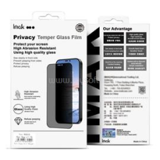 IMAK PRIVACY képernyővédő üveg (3D, betekintés védelem, íves, külső) FEKETE (GP-175429) mobiltelefon kellék