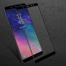 IMAK SAMSUNG Galaxy A6 (2018) (SM-A600F), IMAK üvegfólia, 9H, Full cover, Fekete mobiltelefon kellék