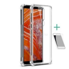 IMAK szilikon telefonvédő (ütésállóság, légpárnás sarok + képernyővédő fólia) ÁTLÁTSZÓ (GP-86042) tok és táska