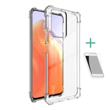 IMAK Xiaomi 11T Pro szilikon telefonvédő (közepesen ütésálló, légpárnás sarok + képernyővédő fólia) átlátszó tok és táska