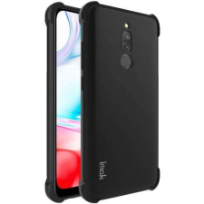 IMAK Xiaomi Redmi 8, IMAK Silky szilikon mobiltok, FÉNYES FEKETE tok és táska