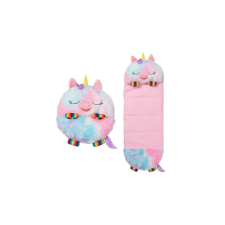 IMC Toys Happy Nappers 2 az 1-ben hálózsák - Szivárvány Unikornis (HNS6718) plüssfigura
