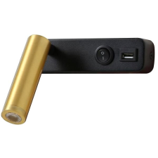 Immax GOAL USB + kapcsoló, LED, 3 W, fekete/arany világítás