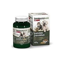 Immunovet granulátum 150 gr. ( 10ttkg-ként 1gr. ( csapott mérő kanál )) vitamin, táplálékkiegészítő kutyáknak