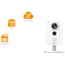 IMOU IP wifi csempekamera - Cube (4MP, 2,8mm, H265, IR10m, Mikrofon, Hangszóró, microSD, DC12V1A) megfigyelő kamera