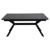  Imperia 180 Kihúzható Kerámia Étkezőasztal Matt Fekete