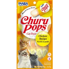  Inaba Cat Churu Pops - csirke 4 x (4 x 15 g) jutalomfalat macskáknak
