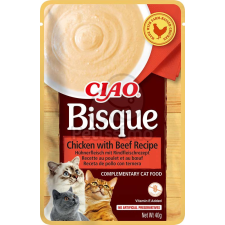  Inaba Cat Ciao Bisque krémes püré macskaeledel - csirke & marha 40 g jutalomfalat macskáknak
