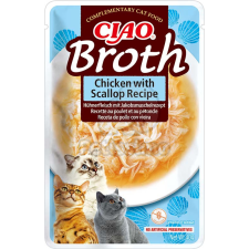  Inaba Cat Ciao Broth nedves macskaeledel - csirke & fésűkagyló 40 g macskaeledel