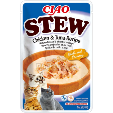  Inaba Cat Ciao Stew krémes ragu macskaeledel - csirke & tonhal 40 g jutalomfalat macskáknak