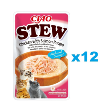 Inaba CIAO Pörkölt csirke és lazac dara 12x40g kutyatál