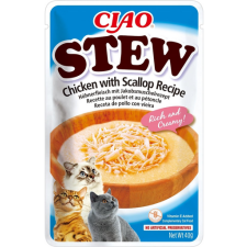 Inaba CIAO Stew Csirke és fésűkagyló étel 40g macskaeledel