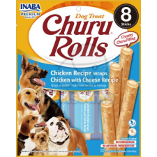 INABA Dog Churu Bites - csirké, sajtos 8 x 12 g jutalomfalat kutyáknak