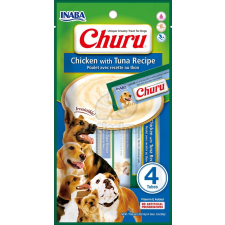 Inaba INABA Dog Churu Püré - csirke tonhallal 4 x 14 g jutalomfalat kutyáknak