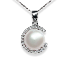  Inaya Ezüst Gyöngy Medál Nyaklánc - 8 mm Gyöngy nyaklánc