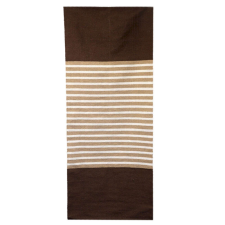 Indiai Pamut Szőnyeg - 70x170cm - Sötétbarna-Bézs lakástextília