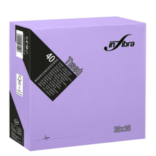 Infibra Infibra Szalvéta 38x38cm Lila 2 réteg 40 lap/csomag papírárú, csomagoló és tárolóeszköz